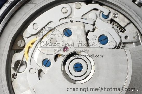 MIROTIME 0423 Pilot Chrono SS AZF 1:1 Best Edition Blue Dial on Brown Leather Strap A TimelessDesign 7060